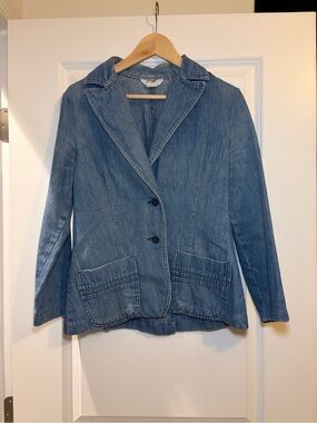 Vintage 1970s Levi's Light Blue Denim Blazer Jacket